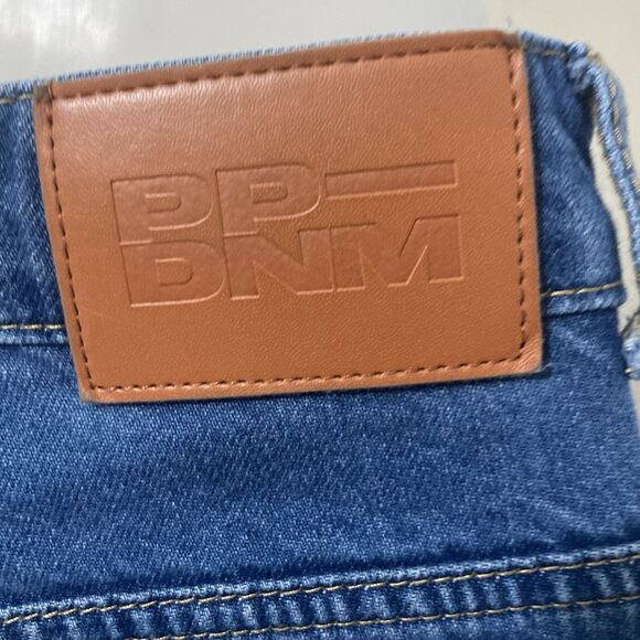 Princess Polly Womens 2 Flare Denim Jeans Mid Rise Blue Med Wash Zip Button Fly - Picture 8 of 12